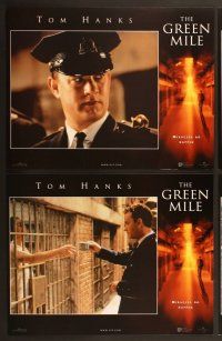 6j206 GREEN MILE 8 int'l LCs '99 Tom Hanks, Michael Clarke Duncan, Stephen King prison fantasy!