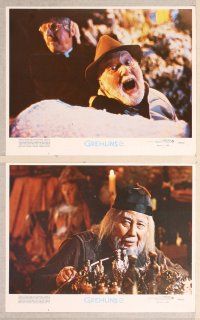 6j207 GREMLINS 8 LCs '84 cute, clever, mischievous, dangerous, Joe Dante Christmas horror comedy!