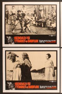 6j222 HERCULES & THE TYRANTS OF BABYLON 8 LCs '64 Peter Lupus as Rock Stevens, sexy Helga Line!