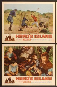 6j225 HERO'S ISLAND 8 LCs '62 James Mason, Neville Brand, Kate Manx & Rip Torn!