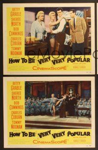 6j823 HOW TO BE VERY, VERY POPULAR 3 LCs '55 Betty Grable & Sheree North, Charles Coburn!