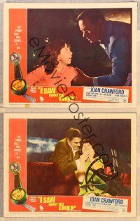 6j824 I SAW WHAT YOU DID 3 LCs '65 Joan Crawford, John Ireland, William Castle!