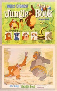6j015 JUNGLE BOOK 9 LCs R78 Walt Disney cartoon classic, great images of all characters!