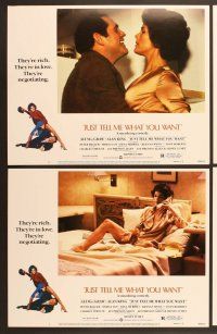 6j270 JUST TELL ME WHAT YOU WANT 8 LCs '80 Ali MacGraw, Alan King, Peter Weller, Myrna Loy!