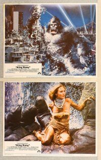 6j616 KING KONG 6 LCs '76 John Berkey art of BIG Ape on the Twin Towers!