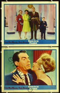 6j828 KISSES FOR MY PRESIDENT 3 LCs '64 Fred MacMurray, Polly Bergen, Eli Wallach!