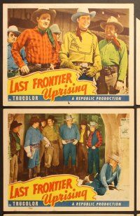 6j620 LAST FRONTIER UPRISING 6 LCs '47 singing cowboy Monte Hale & pretty Adrian Booth!
