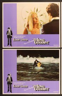 6j302 LONG GOODBYE 8 LCs '74 Elliott Gould as Philip Marlowe, Sterling Hayden, film noir!