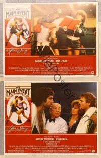 6j833 MAIN EVENT 3 LCs '79 boxing, great images of Barbra Streisand with Ryan O'Neal!