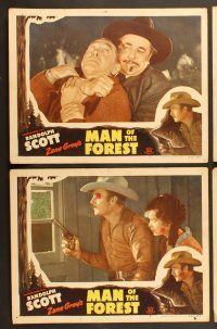 6j561 MAN OF THE FOREST 7 LCs R50 from Zane Grey, Randolph Scott, Harry Carey!