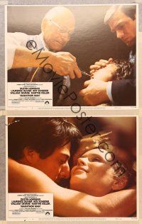 6j835 MARATHON MAN 3 LCs '76 Dustin Hoffman, Laurence Olivier, classic tooth drilling scene!