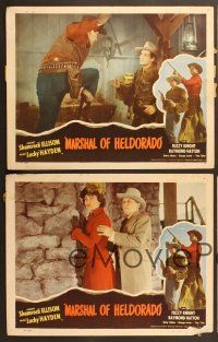 6j754 MARSHAL OF HELDORADO 4 LCs '50 James Ellison, Russell Hayden, Fuzzy Knight!