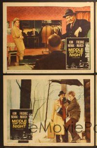 6j682 MIDDLE OF THE NIGHT 5 LCs '59 sexy young Kim Novak is involved with much older Fredric March!