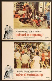 6j332 MIXED COMPANY 8 LCs '74 Barbara Harris, Joseph Bologna, interracial comedy!