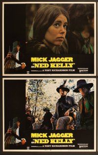 6j347 NED KELLY 8 LCs '70 Mick Jagger as legendary Australian bandit, Tony Richardson!