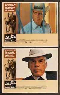 6j378 POCKET MONEY 8 LCs '72 great close-up portraits of Paul Newman & Lee Marvin!