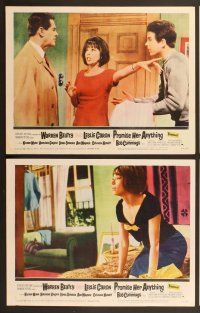 6j384 PROMISE HER ANYTHING 8 LCs '66 Warren Beatty & pretty Leslie Caron!
