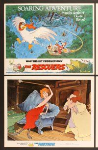 6j396 RESCUERS 8 LCs '77 Disney mouse mystery adventure cartoon from the depths of Devil's Bayou!