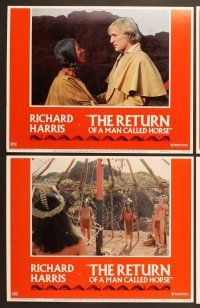 6j397 RETURN OF A MAN CALLED HORSE 8 LCs '76 Richard Harris as American Indian, Gale Sondergaard!