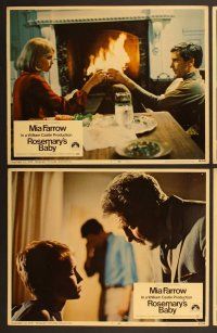 6j571 ROSEMARY'S BABY 7 LCs '68 Roman Polanski, Mia Farrow, John Cassavetes!