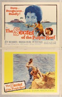 6j426 SECRET OF THE PURPLE REEF 8 LCs '60 adventure 40 fathoms down in shark-infested waters!