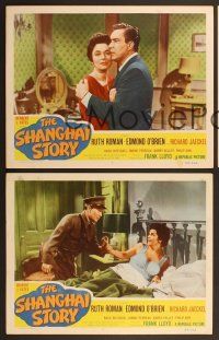 6j847 SHANGHAI STORY 3 LCs '54 sexy Ruth Roman & Edmond O'Brien!