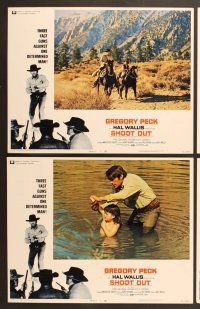 6j433 SHOOT OUT 8 LCs '71 gunfighter Gregory Peck, Pat Quinn, Robert Lyons!