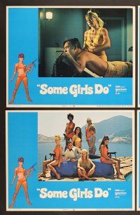 6j445 SOME GIRLS DO 8 LCs '70 Bulldog Drummond, sexy half-dressed babes with guns!