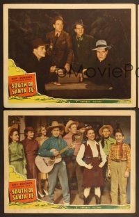 6j849 SOUTH OF SANTA FE 3 LCs '42 Roy Rogers, image of gangsters in the wild west!