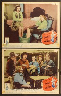 6j780 SWING IN THE SADDLE 4 LCs '44 Jane Frazee, Hoosier Hotshots, country western musical stars!