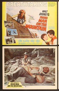 6j484 THIRD MAN ON THE MOUNTAIN 8 LCs '59 James MacArthur climbing mountain, Michael Rennie!