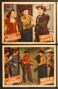 6j585 WEST OF THE ALAMO 7 LCs '46 Jimmy Wakely, Lee 'Lasses' White, Ray Whitley!