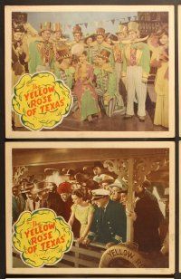 6j657 YELLOW ROSE OF TEXAS 6 LCs '44 Roy Rogers & Dale Evans riverboat musical!