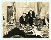 6k024 DISHONORED 8x10 still '31 Marlene Dietrich watching Victor McLaglen gambling at roulette!