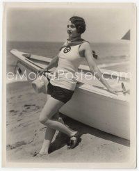 6k265 DOROTHY DEVORE 8.25x10 still '25 full-length wearing sexy outfit by boat on beach!
