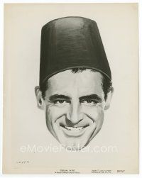 6k268 DREAM WIFE 8x10 still '53 great headshot artwork of smiling Cary Grant wearing fez!