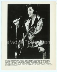 6k270 ELVIS: LOVE HIM TENDER TV 8x10 still '80s great image of the King performing on stage!
