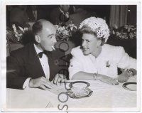 6k307 GINGER ROGERS 7.25x9 news photo '44 dining at Ciro's in Hollywood with Dr. Louis Lek!