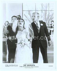 6k322 GRADUATE 8x10 still '67 classic image of Katharine Ross screaming Ben's name at wedding!