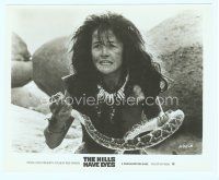 6k343 HILLS HAVE EYES 8x10 still '78 Wes Craven horror classic, close up of girl with snake!