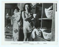 6k354 HOUSE OF BAMBOO 8x10.25 still '55 directed by Sam Fuller, Shirley Yamaguchi only in towel!
