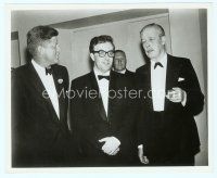 6k391 JOHN F KENNEDY/PETER SELLERS 8x10 still '60s the politician & the great actor in tuxedos!
