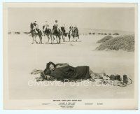 6k422 LEGEND OF THE LOST 8x10 still '57 men on horses approach Loren laying on ground with man!