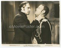 6k424 LES MISERABLES 7.5x9.5 still '35 close up of Fredric March choking Charles Laughton!