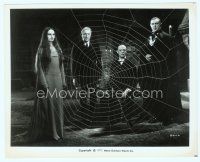6k458 MARK OF THE VAMPIRE 8x10 still R72 best image of Bela Lugosi & 3 others by giant spider web!
