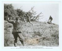6k470 MONSTER ON THE CAMPUS 8x10 still '58 two men flee from the hideous deformed beast!