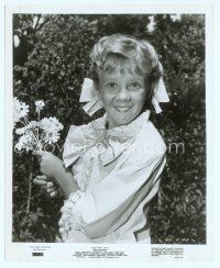 6k515 POLLYANNA 8x10 still '60 Walt Disney, close up of Hayley Mills holding daisies!
