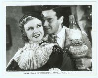 6k519 PROFESSIONAL SWEETHEART 8x10 still '33 great romantic c/u of Ginger Rogers & Norman Foster!