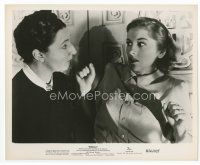 6k530 REBECCA 8x10 still R56 Alfred Hitchcock, Judith Anderson glares at Joan Fontaine!