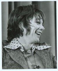 6k565 SHIRLEY MACLAINE deluxe 8x10 still '70s smiling head & shoulders portrait with tousled hair!
